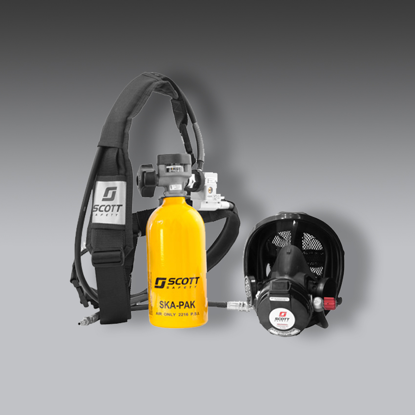 mascarillas para la seguridad industrial era para escape de emergencia modelo ska pak plus marca scott